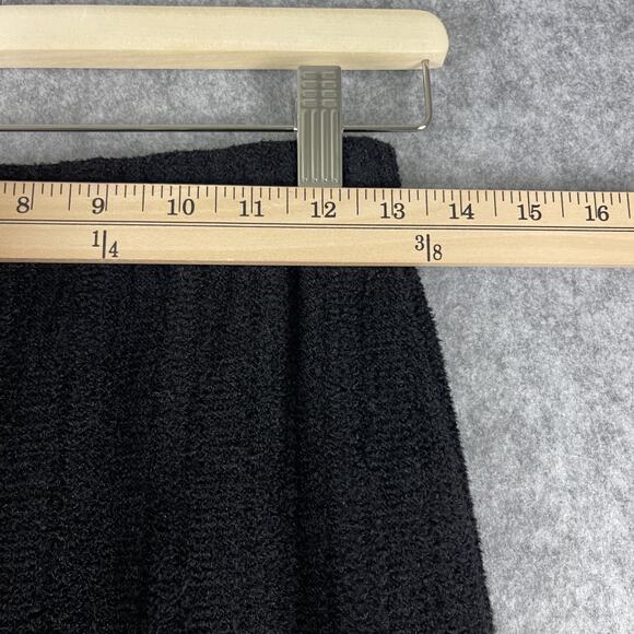 Vintage St John Sport Marie Jacket Skirt Set Womens 2 Black Gold Button FLAWED - Picture 12 of 16